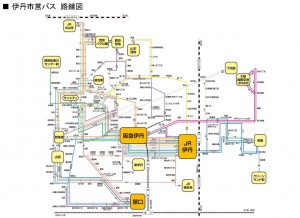 N 伊丹市営バス路線図