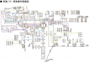 N 南海バス路線図